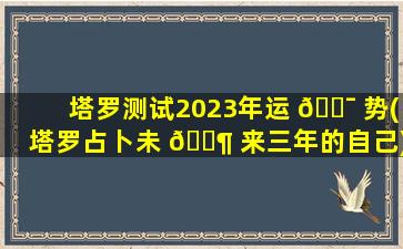 塔罗测试2023年运 🐯 势(塔罗占卜未 🐶 来三年的自己)